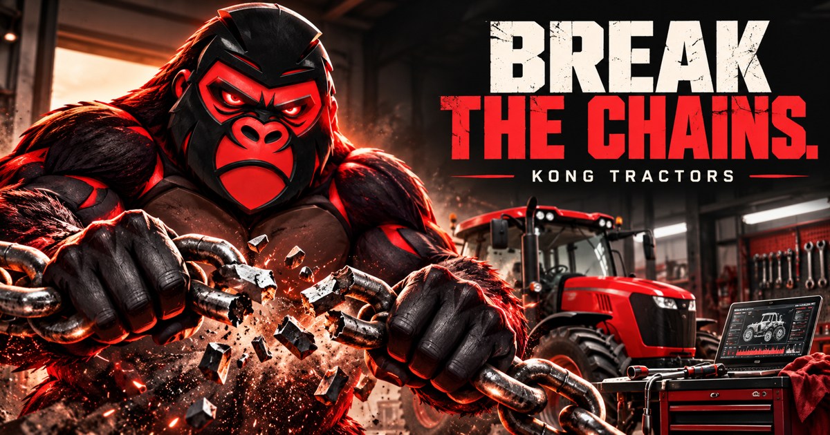 Kong breaks the symbolic chains of repair dependence